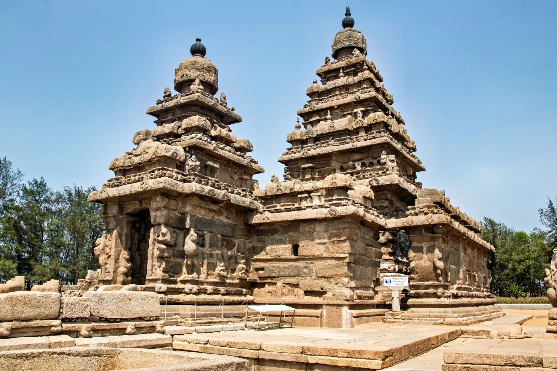 Mahabalipuram — The Shore Temple at Mahabalipuram
