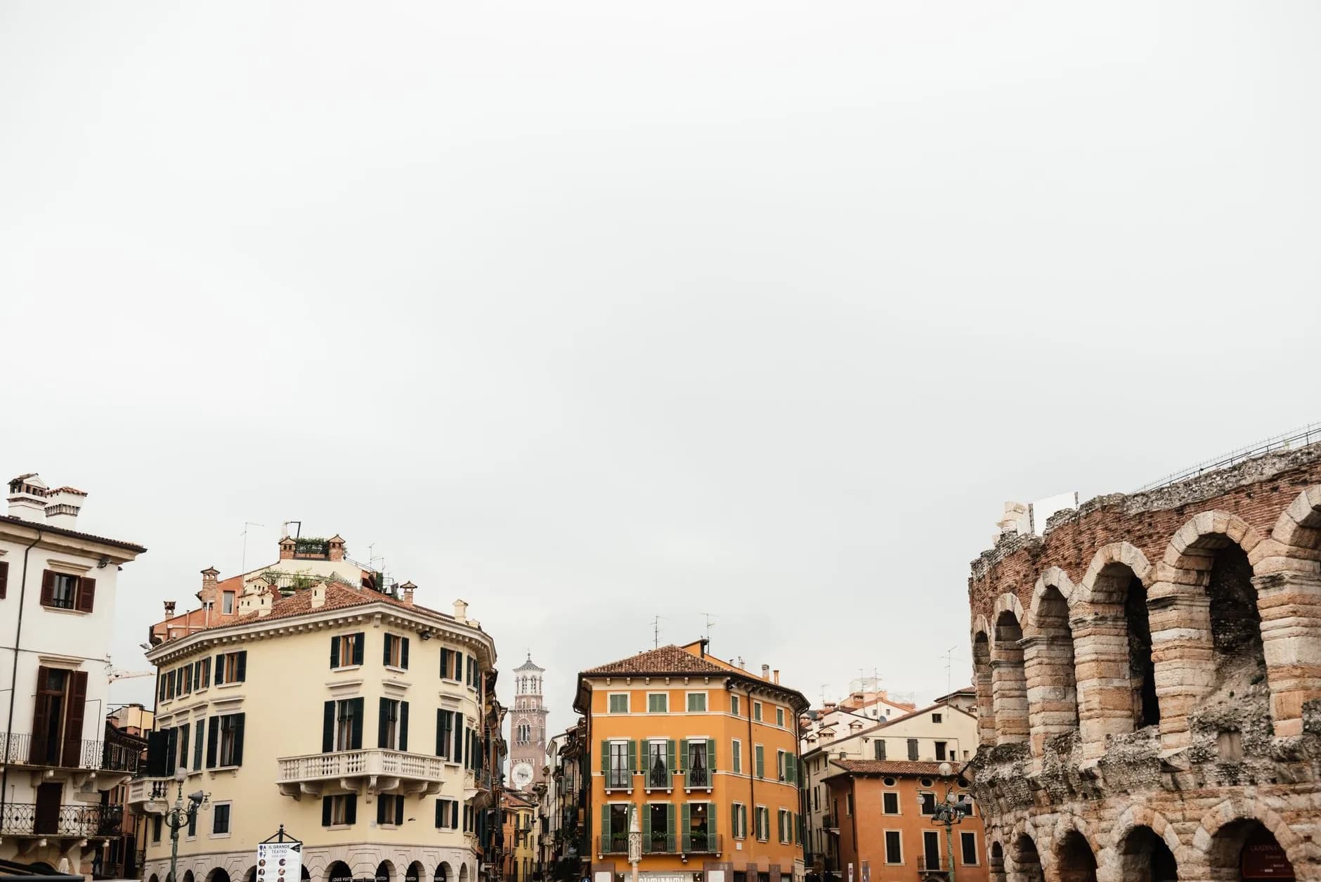 Verona — Verona's Roman Arena and old town