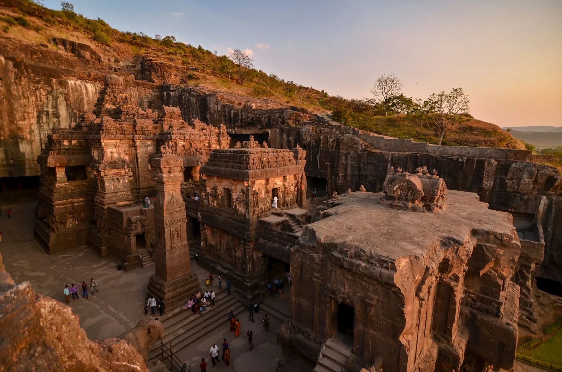 Aurangabad — The rock-cut caves of Ellora near Aurangabad
