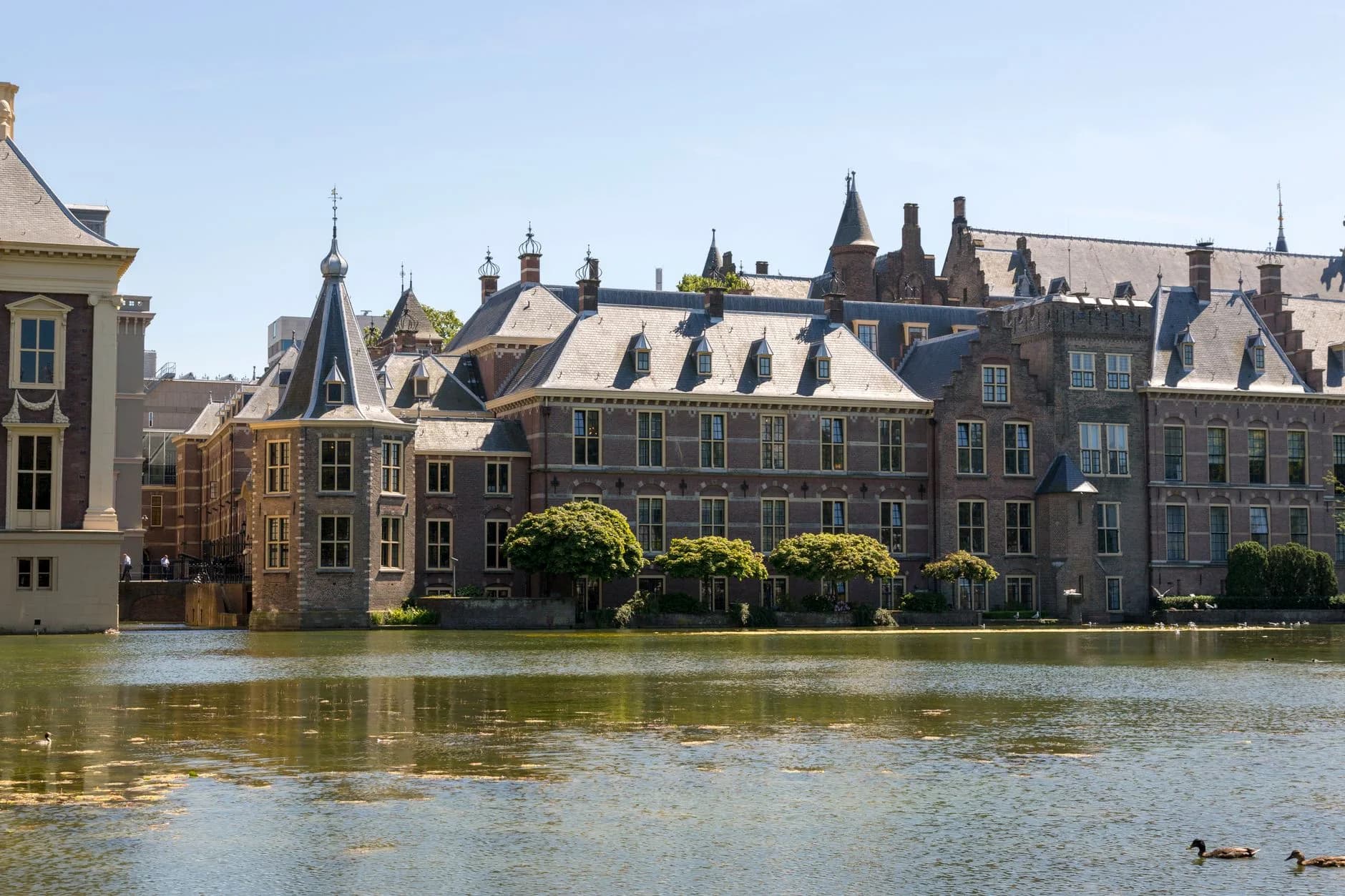 The Hague — The Binnenhof and Hofvijver in The Hague