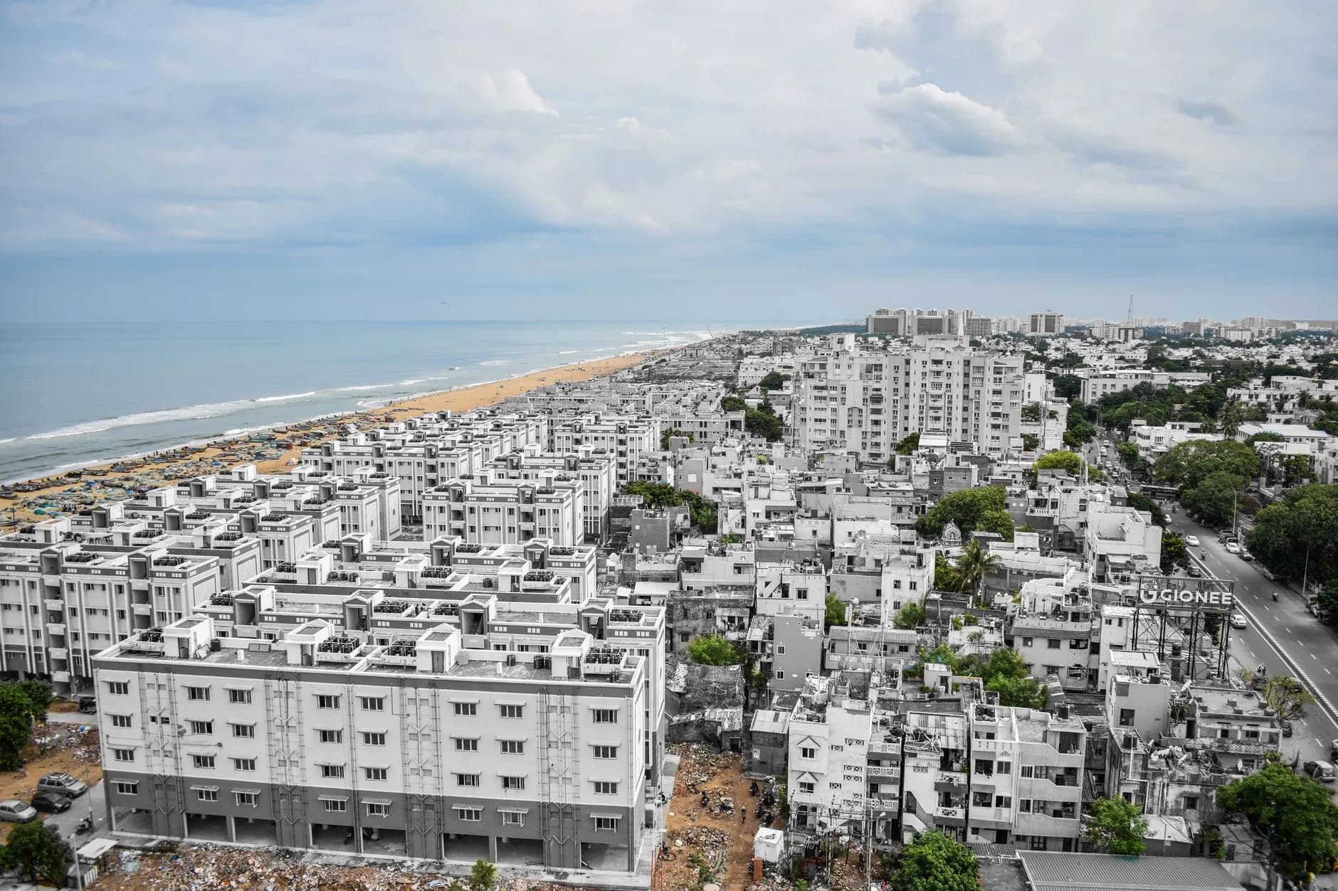 Chennai — Marina Beach and the Chennai shoreline