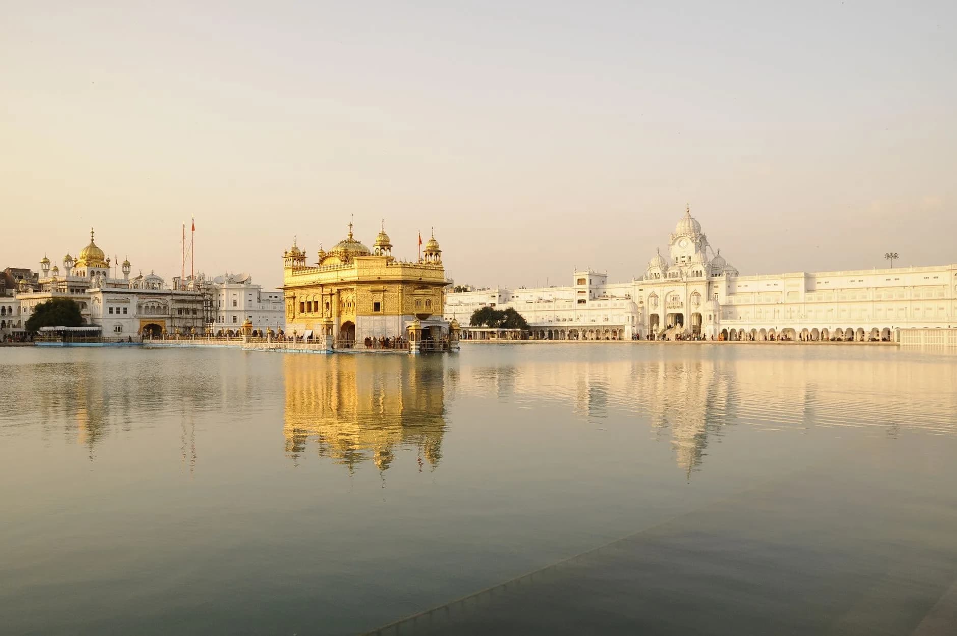 Amritsar — The Golden Temple reflected in its pool, Amritsar