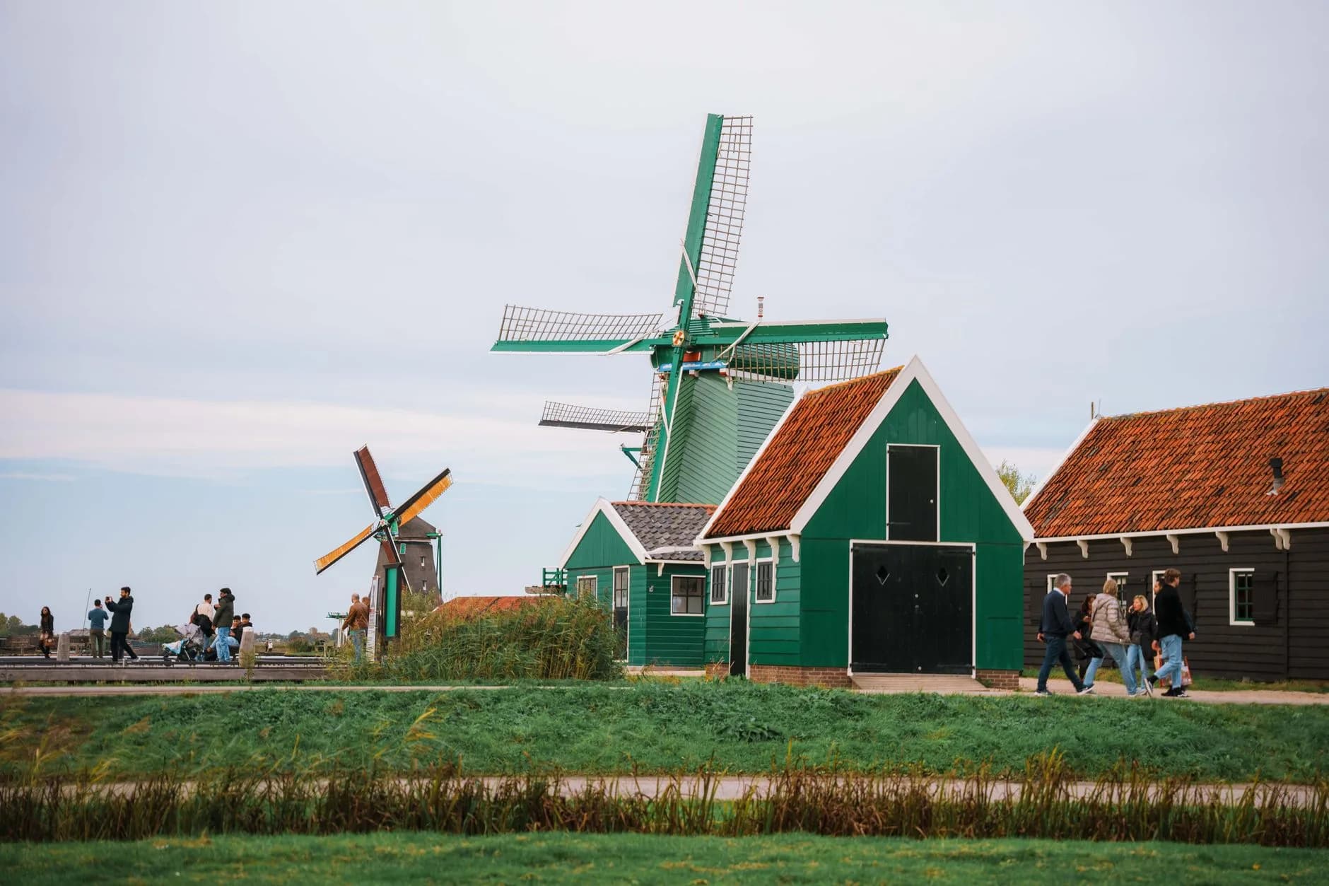 Zaanse Schans — Working windmills at Zaanse Schans