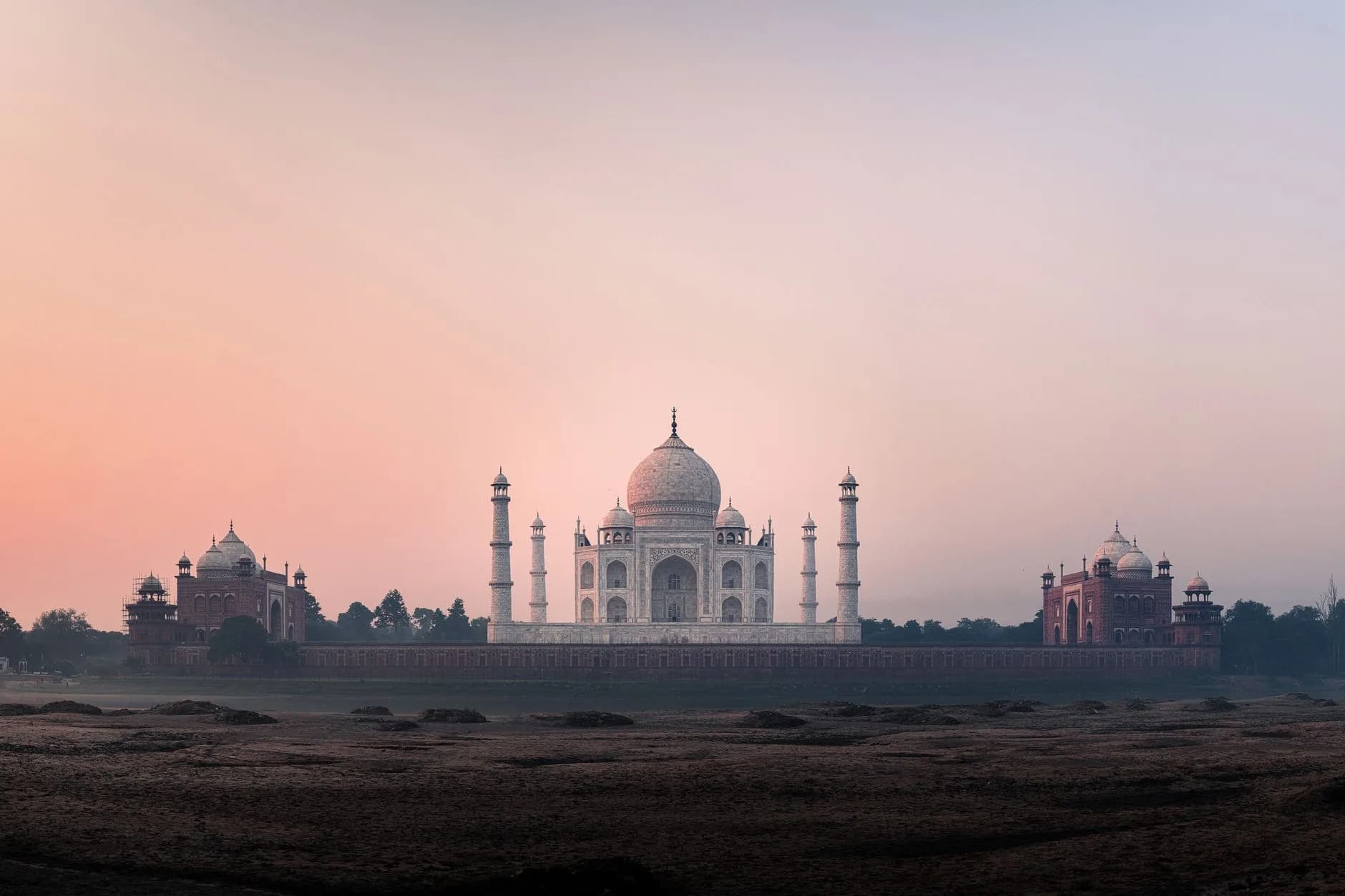 Agra — The Taj Mahal at sunrise, Agra