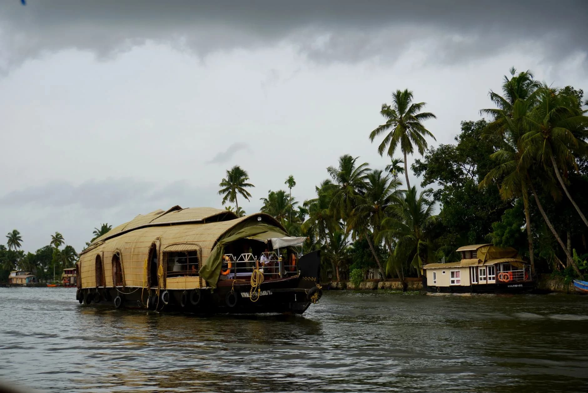 Alleppey — A houseboat on the Kerala backwaters, Alleppey