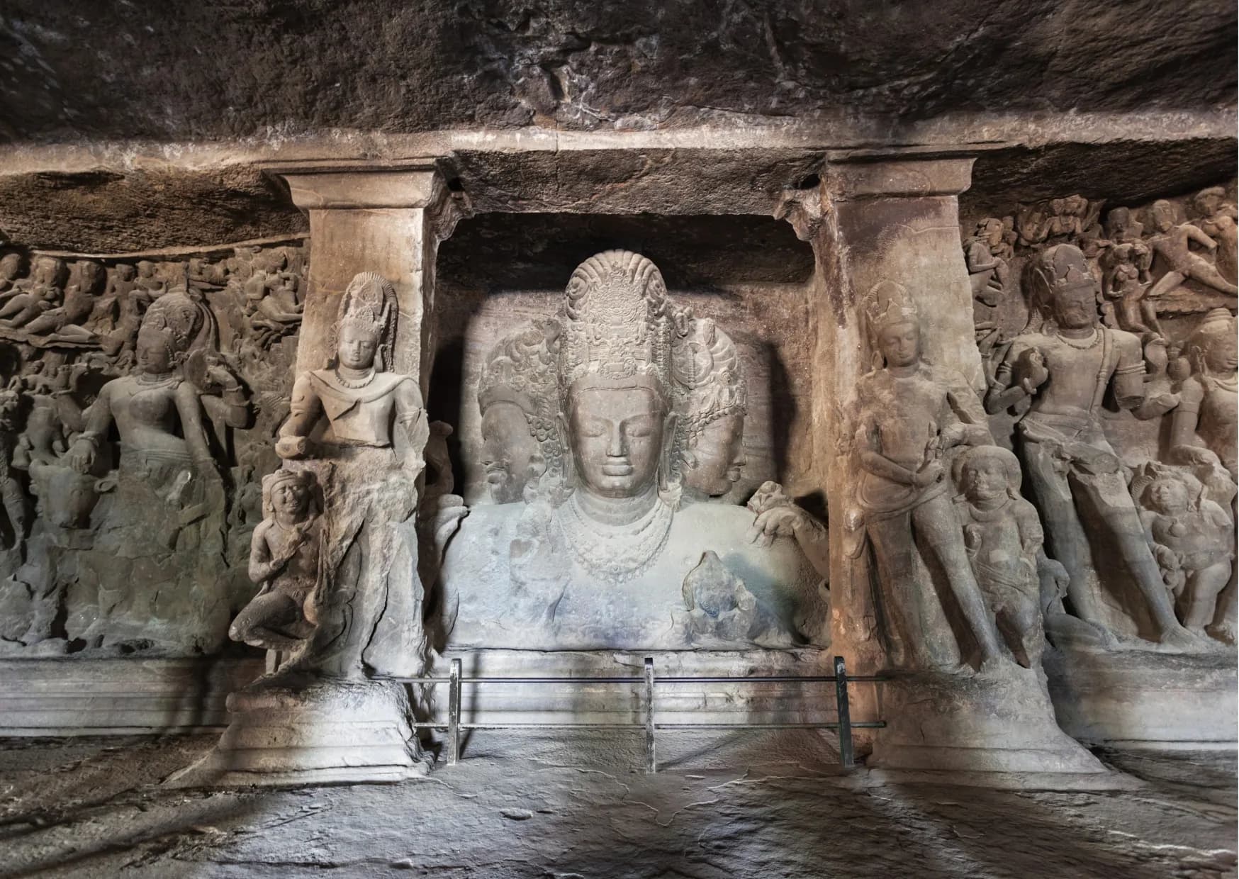 Experience the wonder of the Elephanta Caves, a collection of ancient — second photo