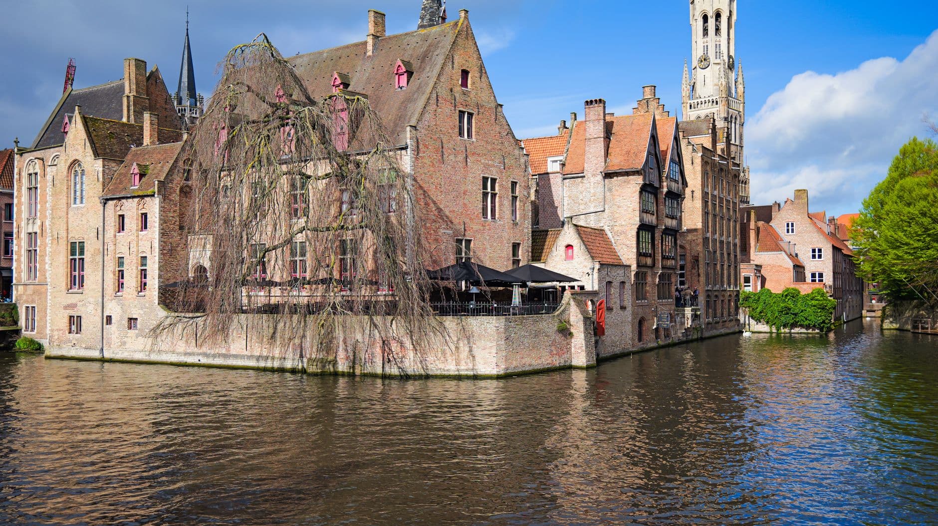 Bruges — The canals and belfry of Bruges