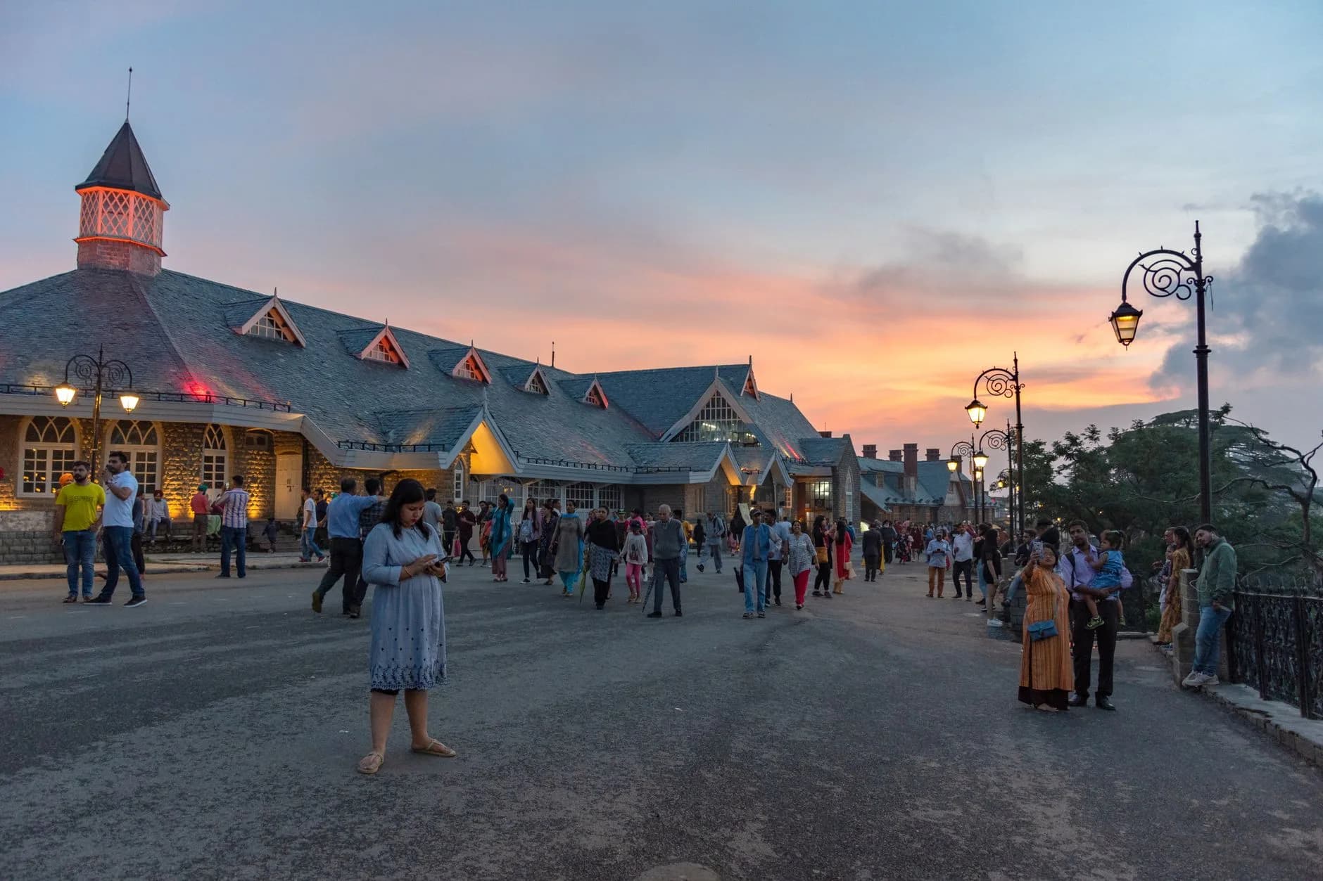 Shimla — The colonial Mall and ridge of Shimla