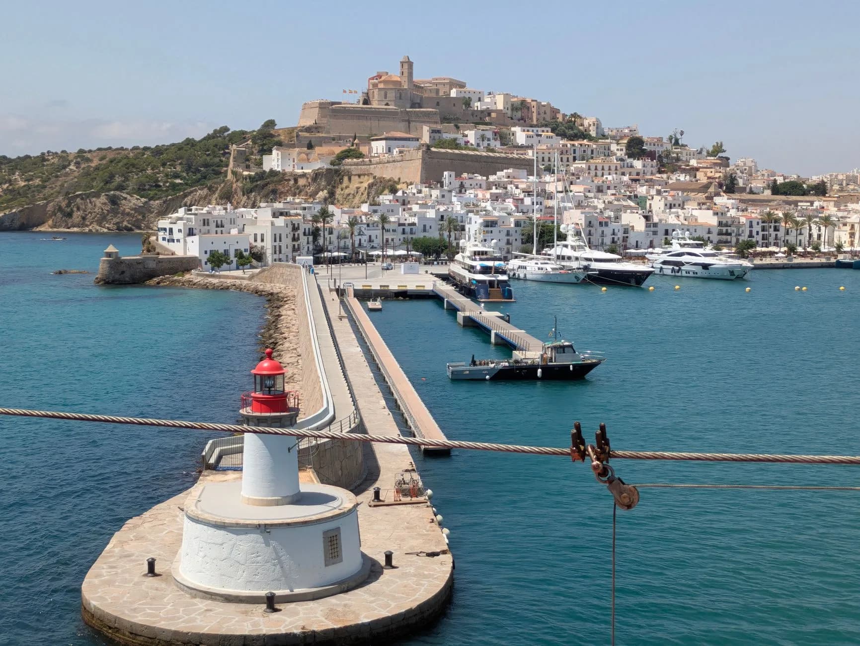 Ibiza — Ibiza's walled old town and harbour