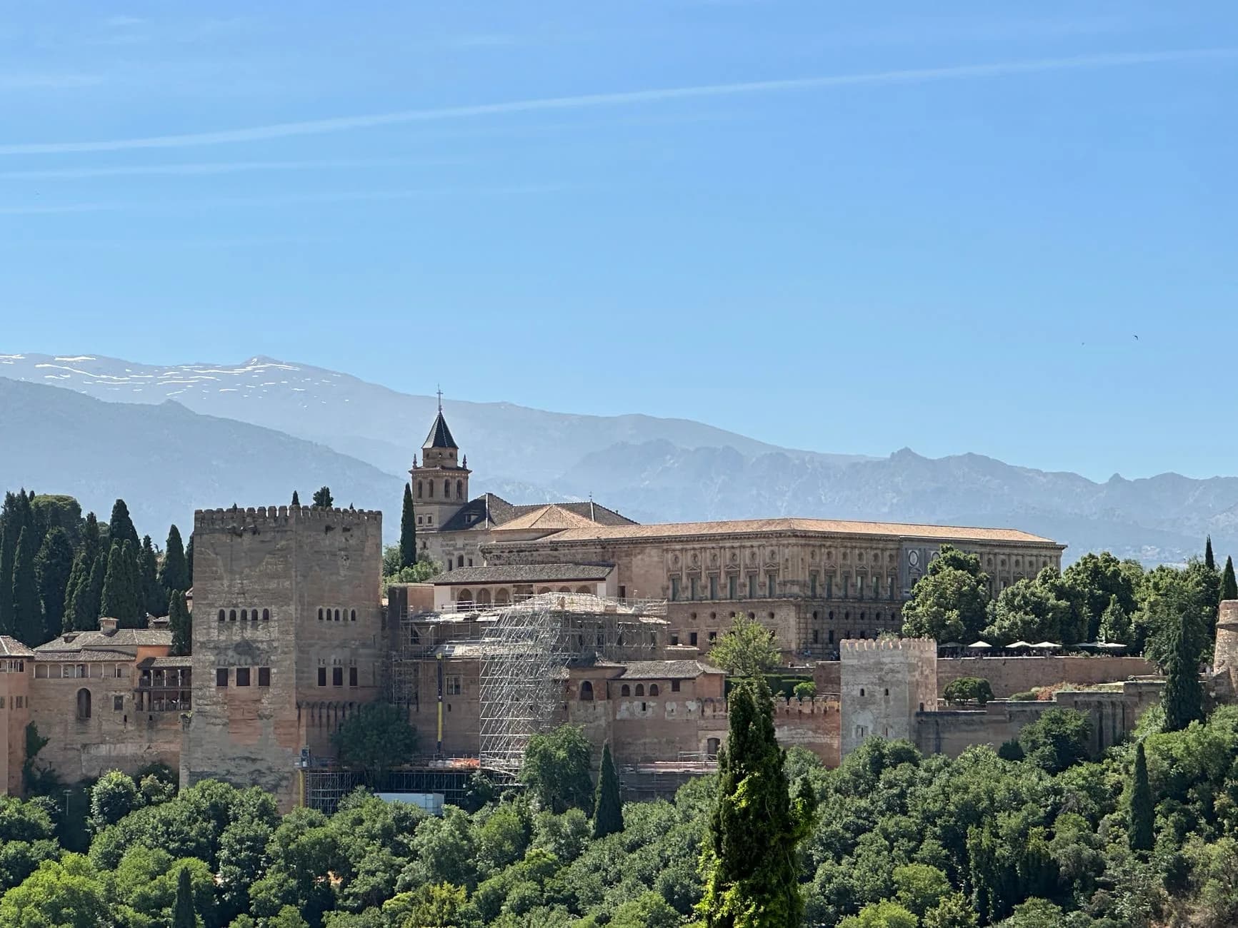 Granada — The Alhambra above Granada