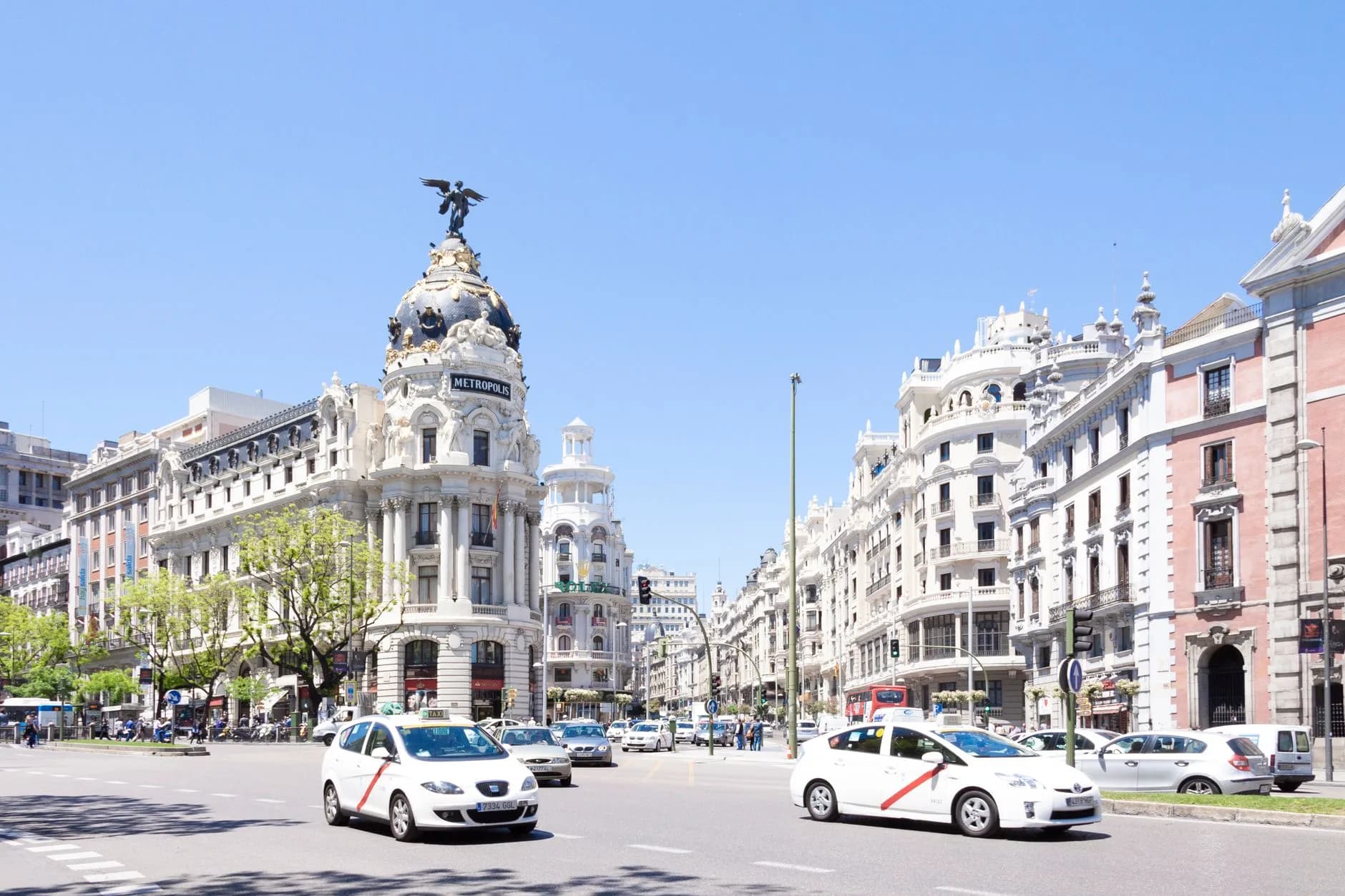 Madrid — Madrid's Gran Vía and grand boulevards