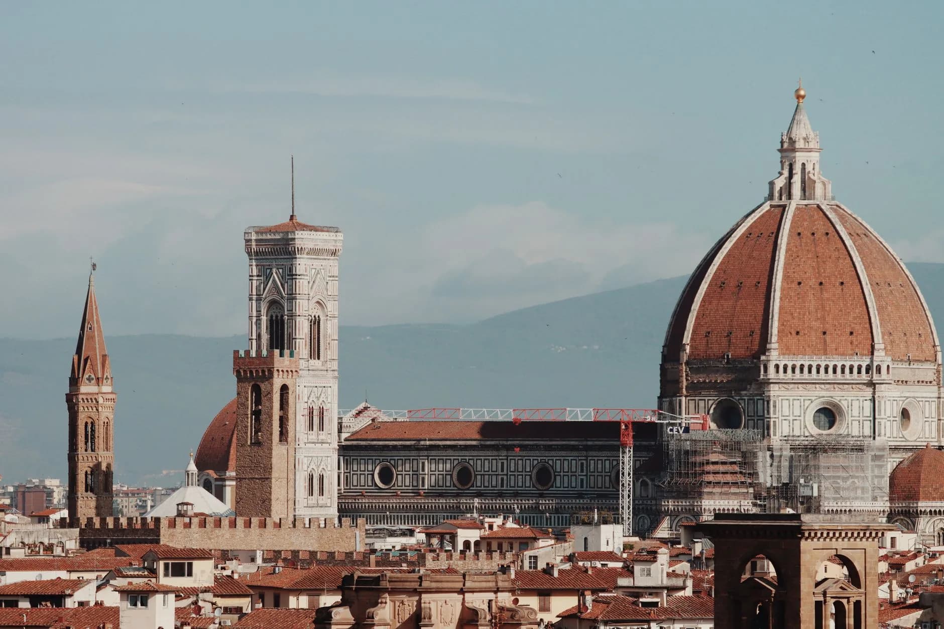 Florence — The Duomo and rooftops of Florence